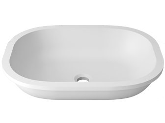 Porcelanosa UNIQUE Unique B812 - 50x36 cm E: Solid Surface Wastafels  